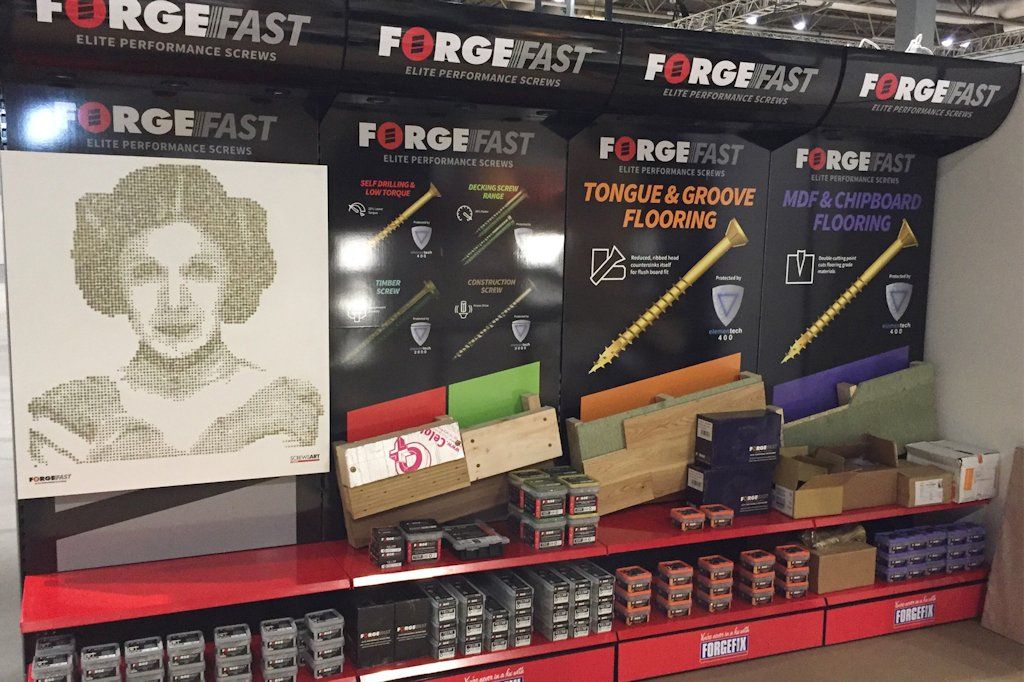 ForgeFix stand at the UK Construction Week (UKCW) exhibition 2017